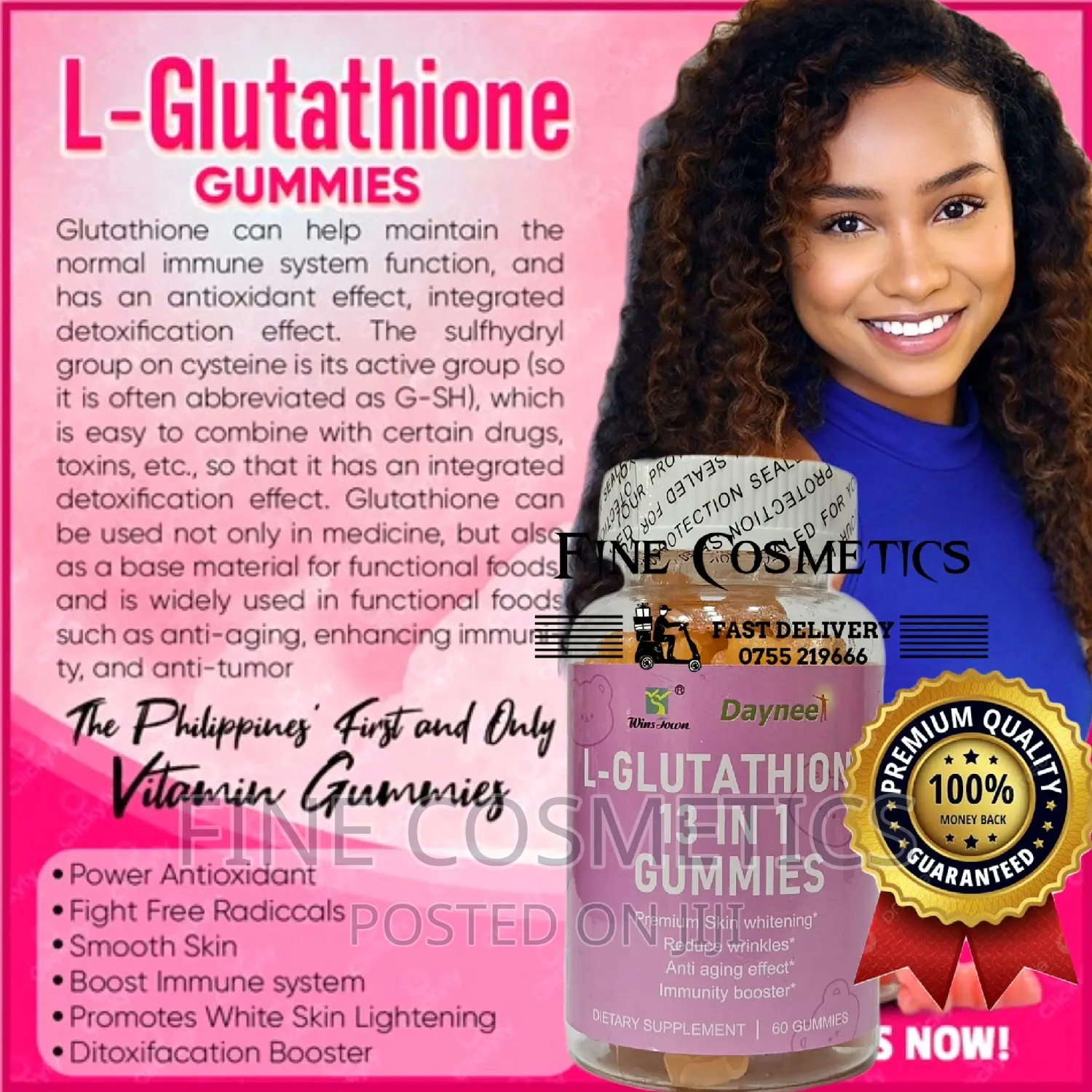 L-glutathione 13-in- 1 Anti-aging Health Bright Skin Gummies