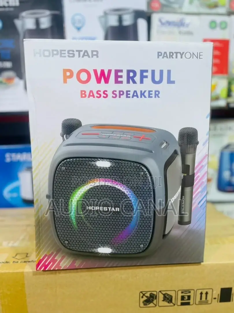 Hopestar Powerful Bass Speaker With Wireless Microphones