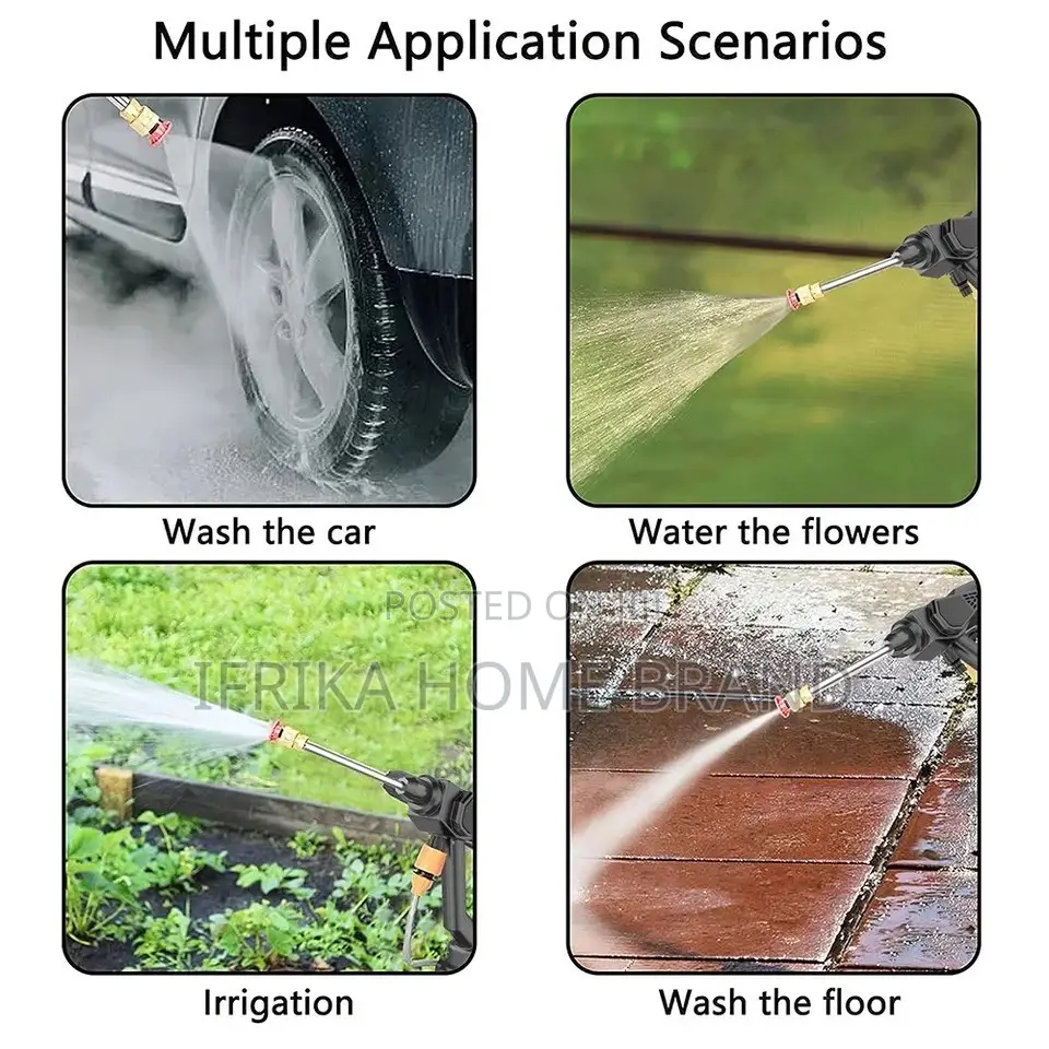 High Pressure Rechargeable Car Washer Gun High Pressure Car