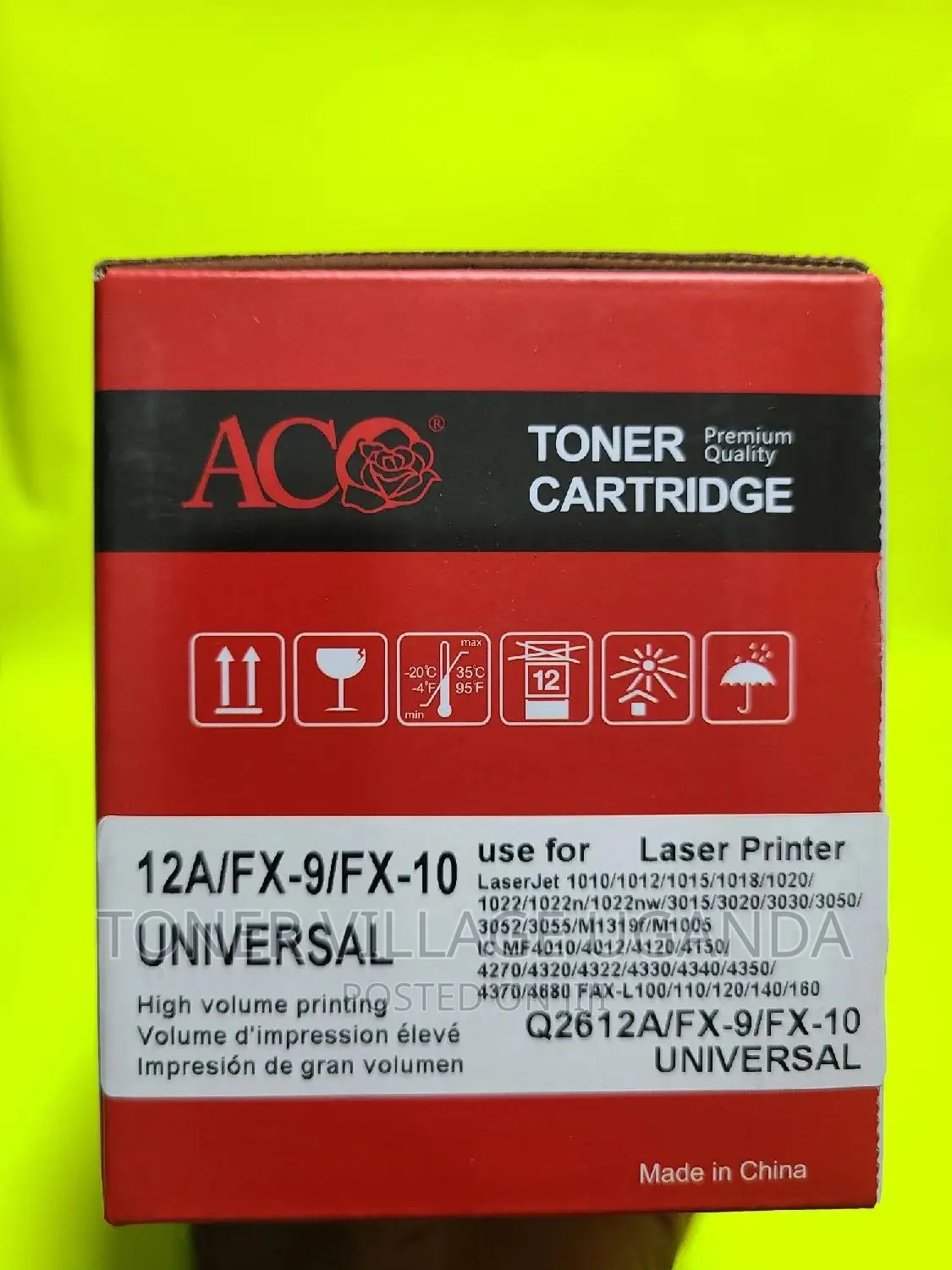 Hp 12A Toner Cartridge for Use in 1012 1018 1020