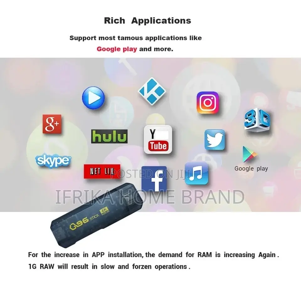 Q96 Tv Stick Android 10.0 Smart TV Box Core 2G RAM 16GB