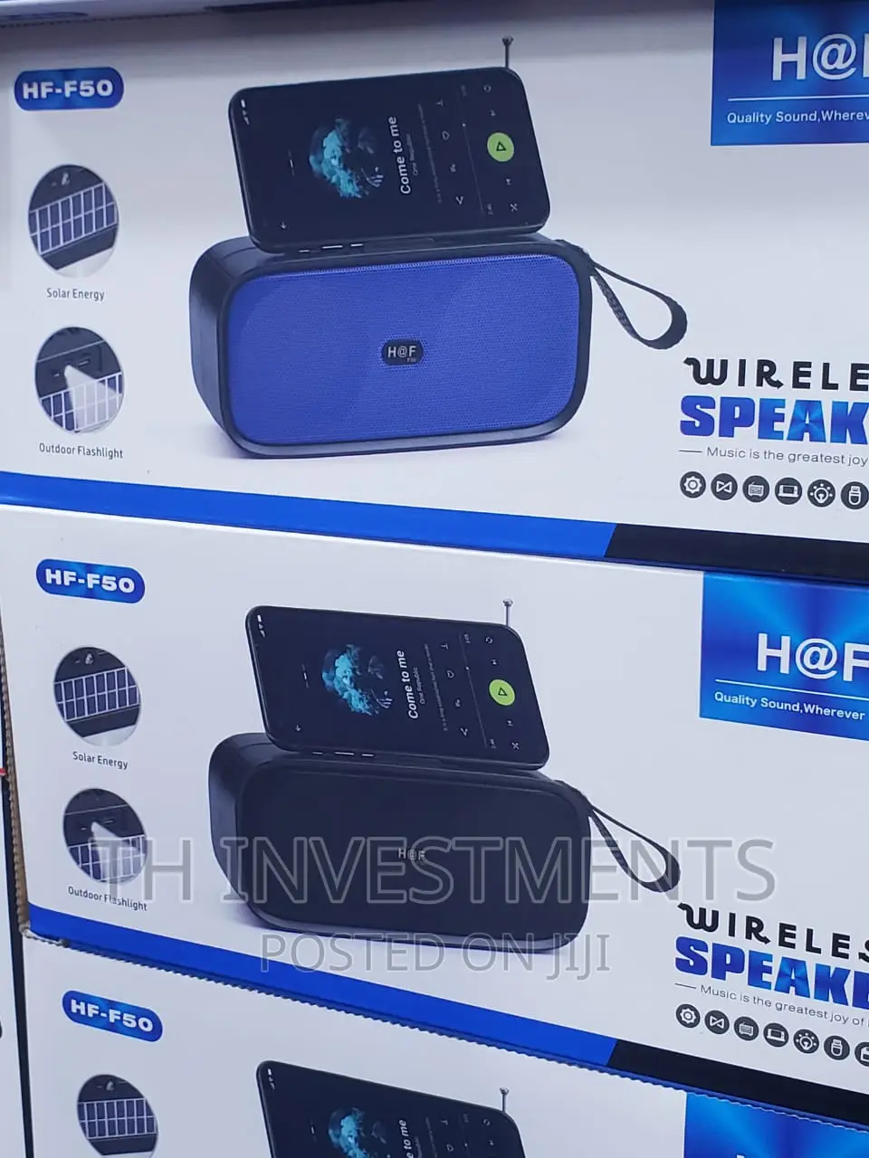 H at F Solar Stereo Speaker.