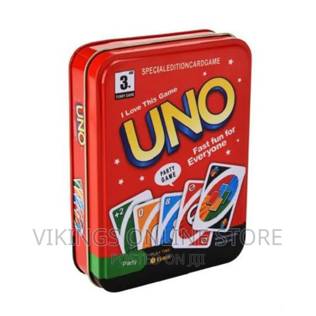 Iron Box Uno Wild Card Game Mattel Games