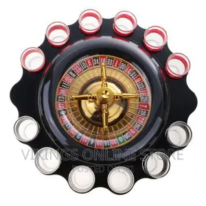 Roulette Drinking Party Playset With 16 Glasses Party Gift