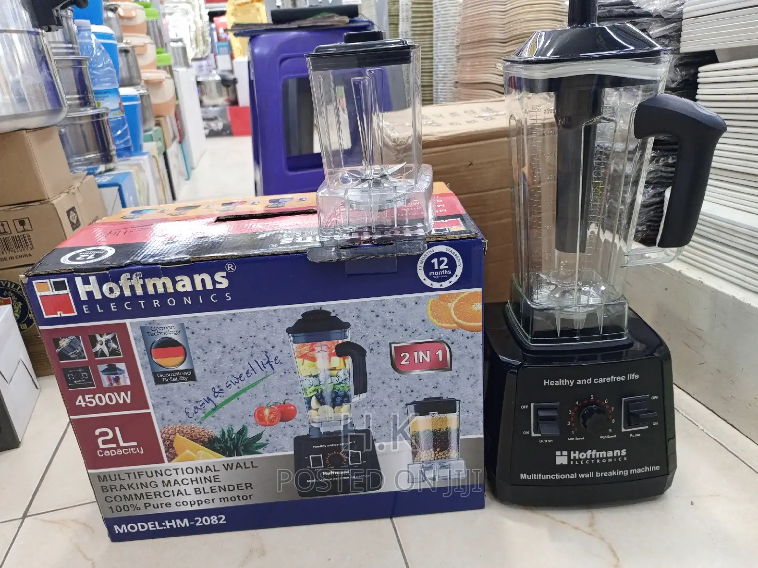 2ltrs Hoffman 2in 1 Pure Copper Motor Commercial Blender