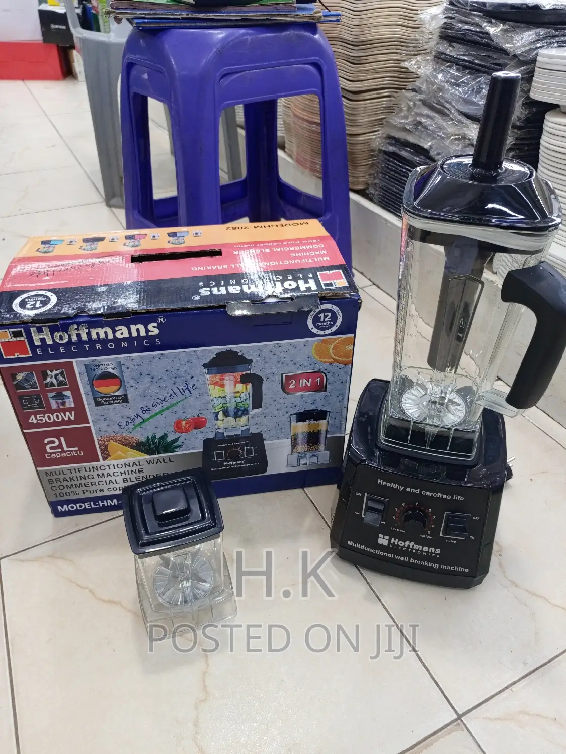 2ltrs Hoffman 2in 1 Pure Copper Motor Commercial Blender