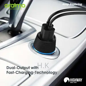 2in1 Araimo 10.5W(High Way) Dual USB Car Charger