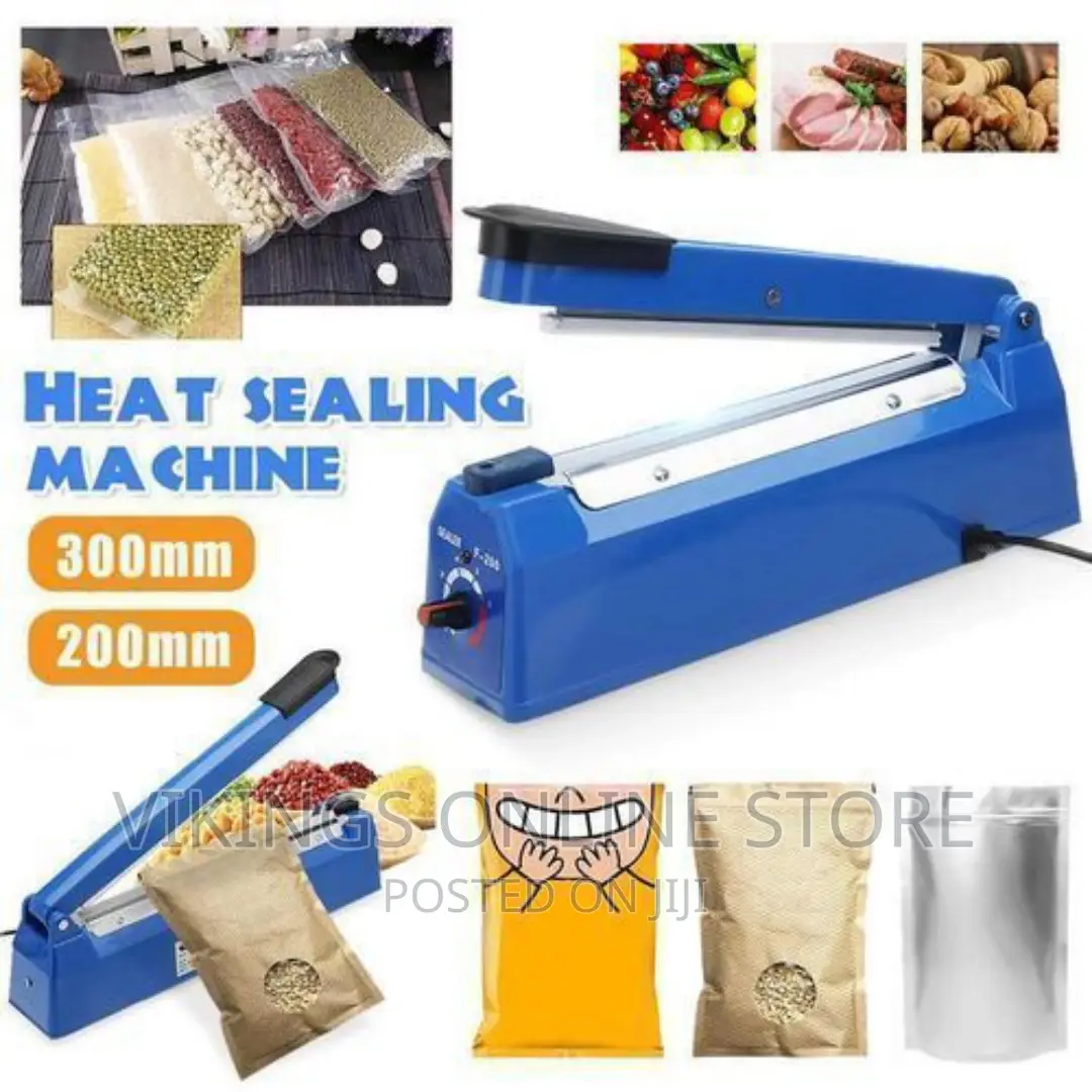 Handheld Impulse Sealer Machine Plastic Sealing - Blue