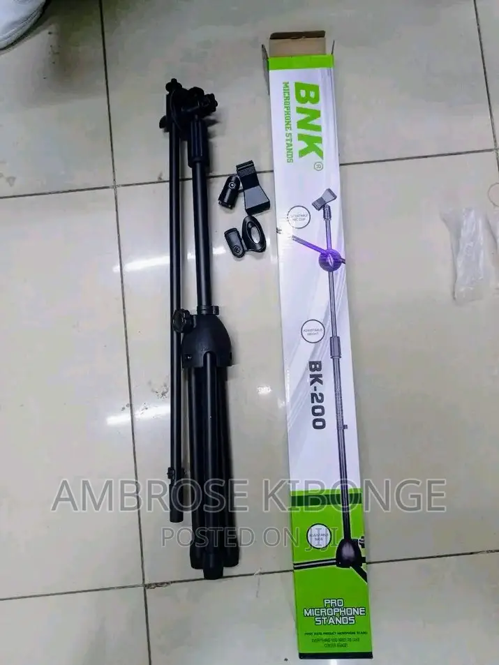 3 Leg Boom Double Micr Stand NB-200 Adjustable Mic Stand