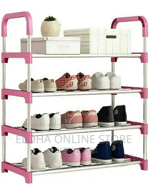 4 Layer Metal Steel Pipe Shoe Rack