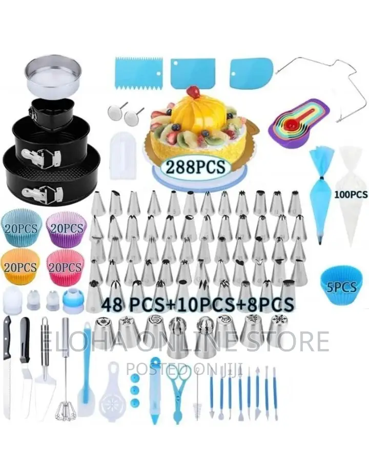 288 Pieces Cake Decorating Set