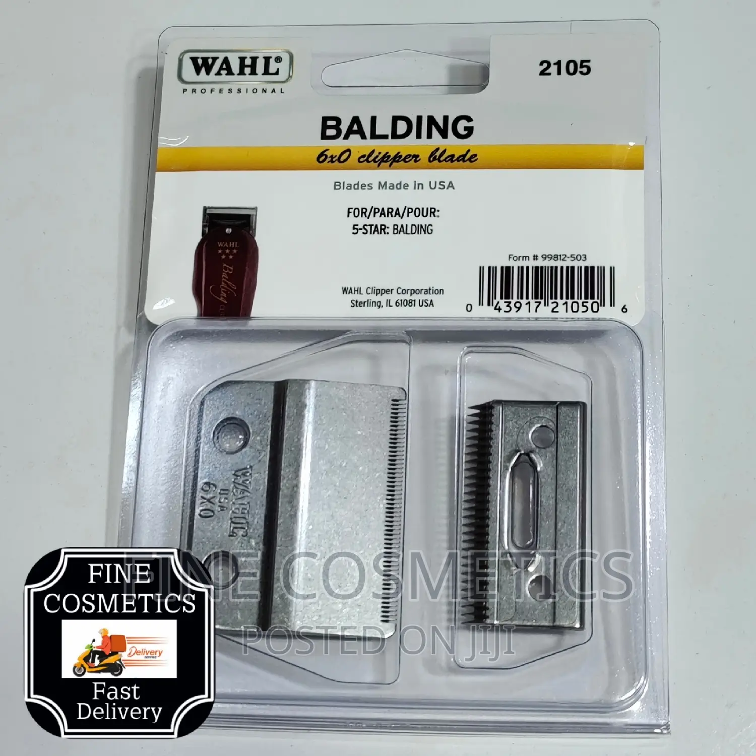 Wahl Balding 6x0 Clipper Blade Replacement for Model 2105