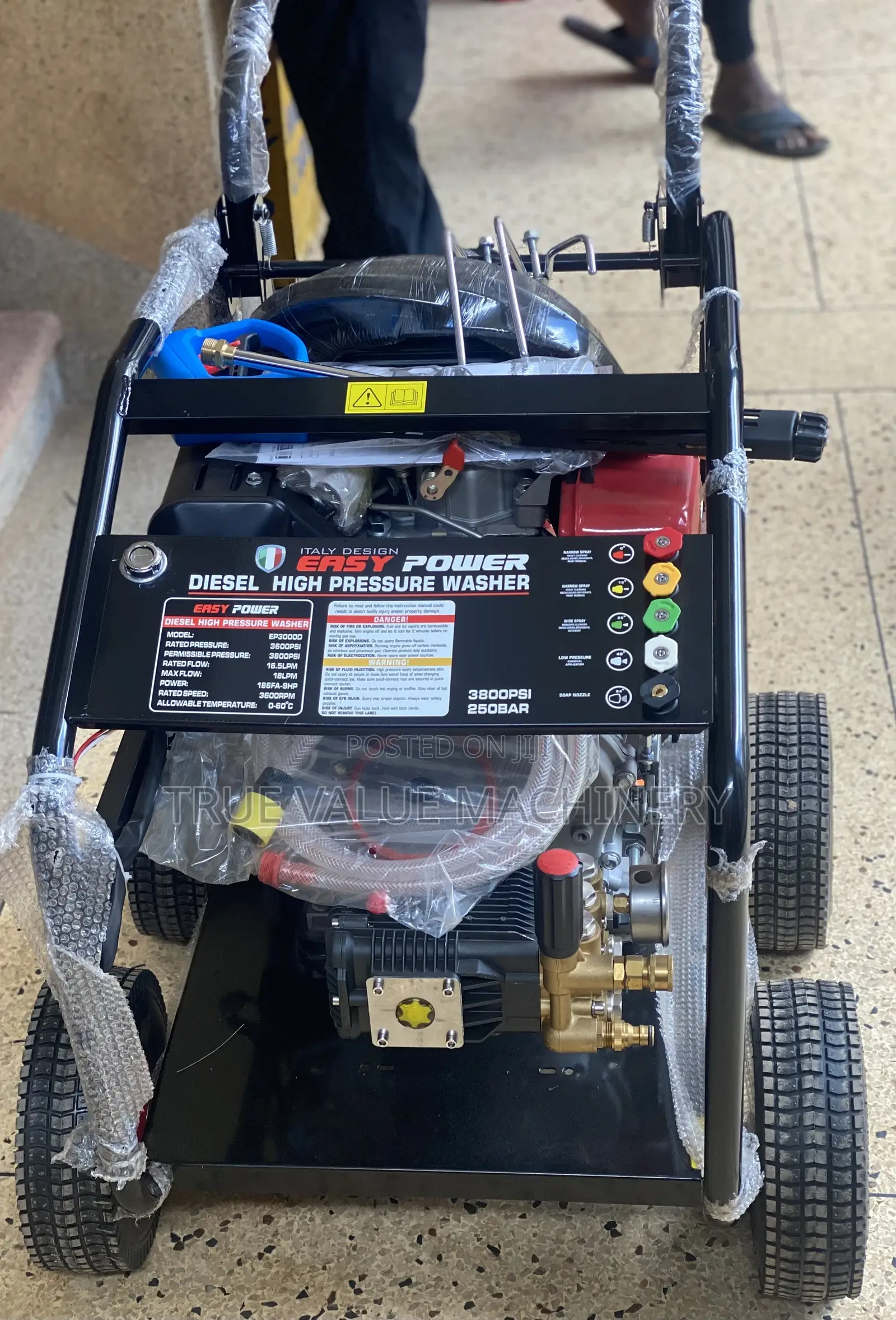 Diesel Pressure Washer 4 Wheel Heavy Duty