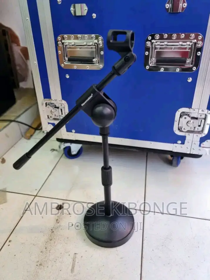 Radio/Studio Portable Metalic Bottom Desk Microphone Stand.