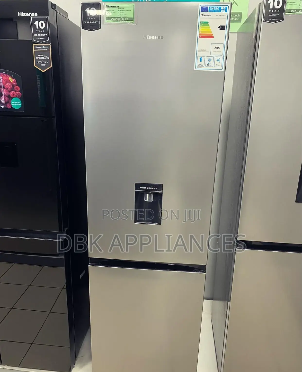 Offer Sale Hisense 341l Double Door Fridge Dispenser New