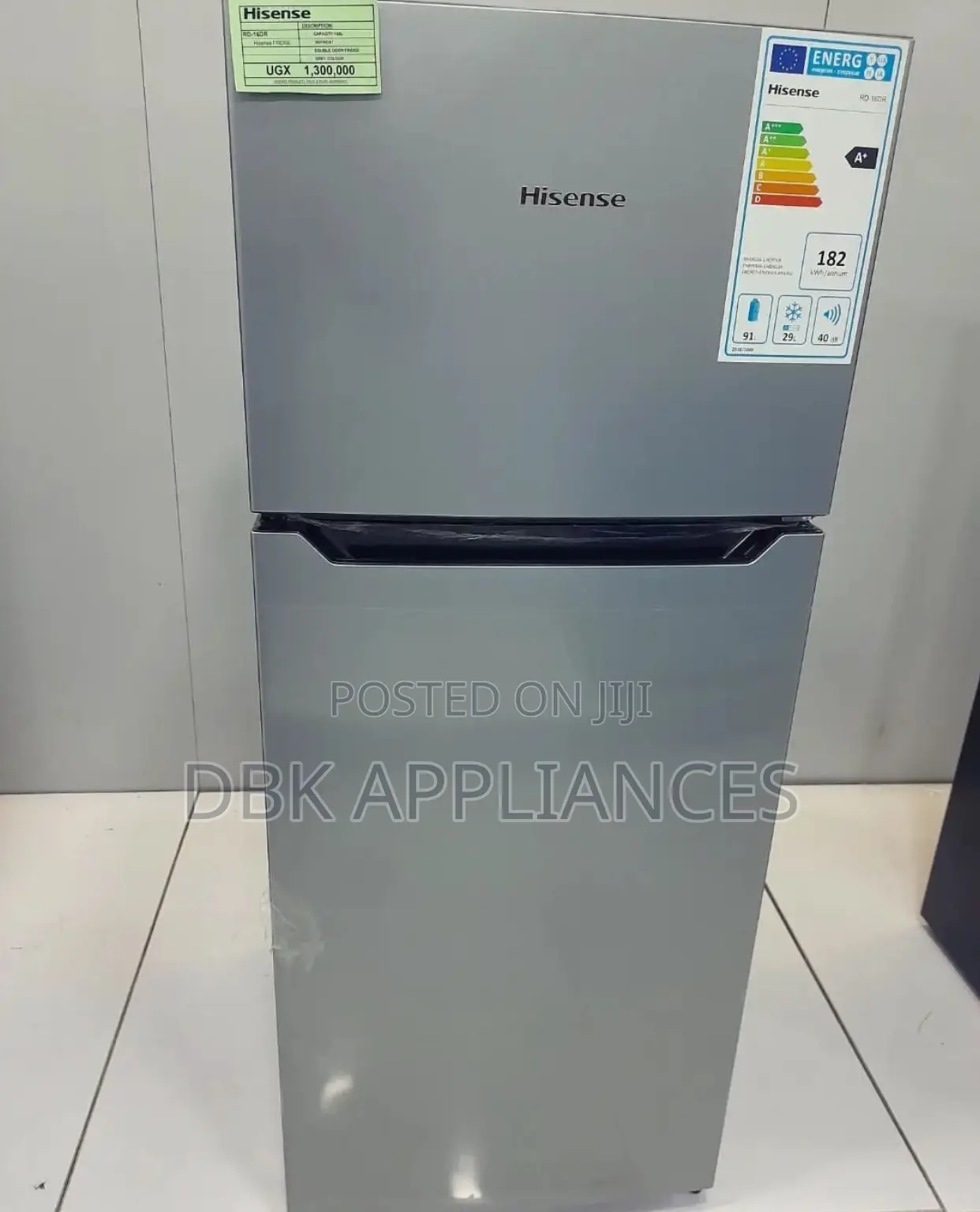 Hisense 160l Double Door Refrigerator 2yr Warranty