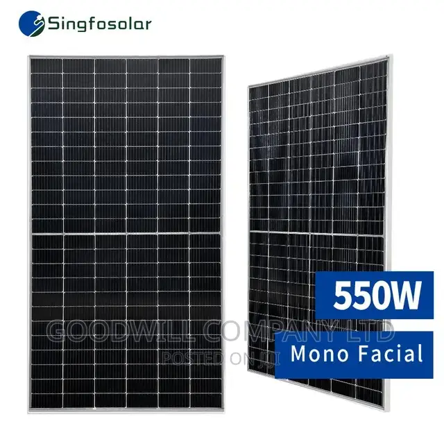 550w Mono Facial Solar Panel