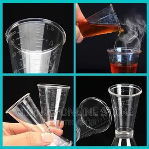 2 Pc 40cc Double Acrylic Jigger Cocktail Shot Glasses Cup
