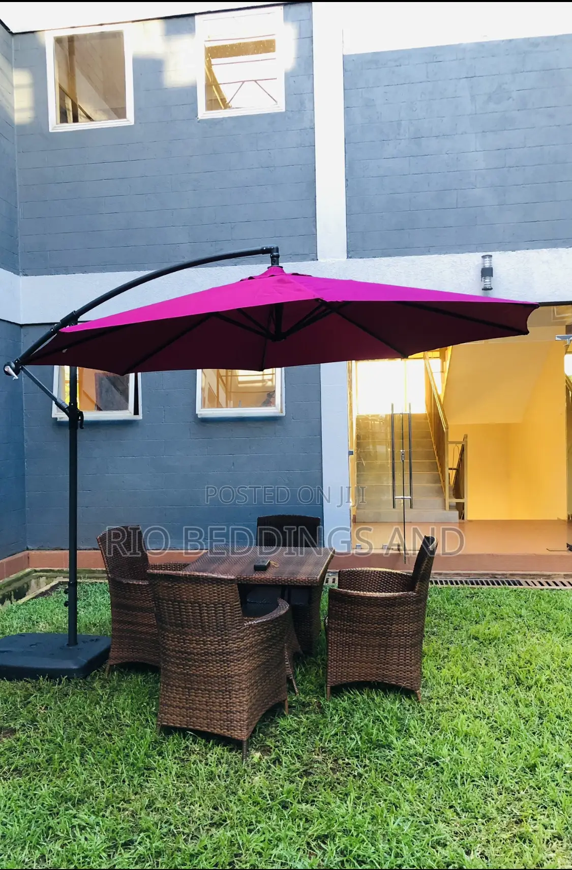 Garden Business Umbrella With Base