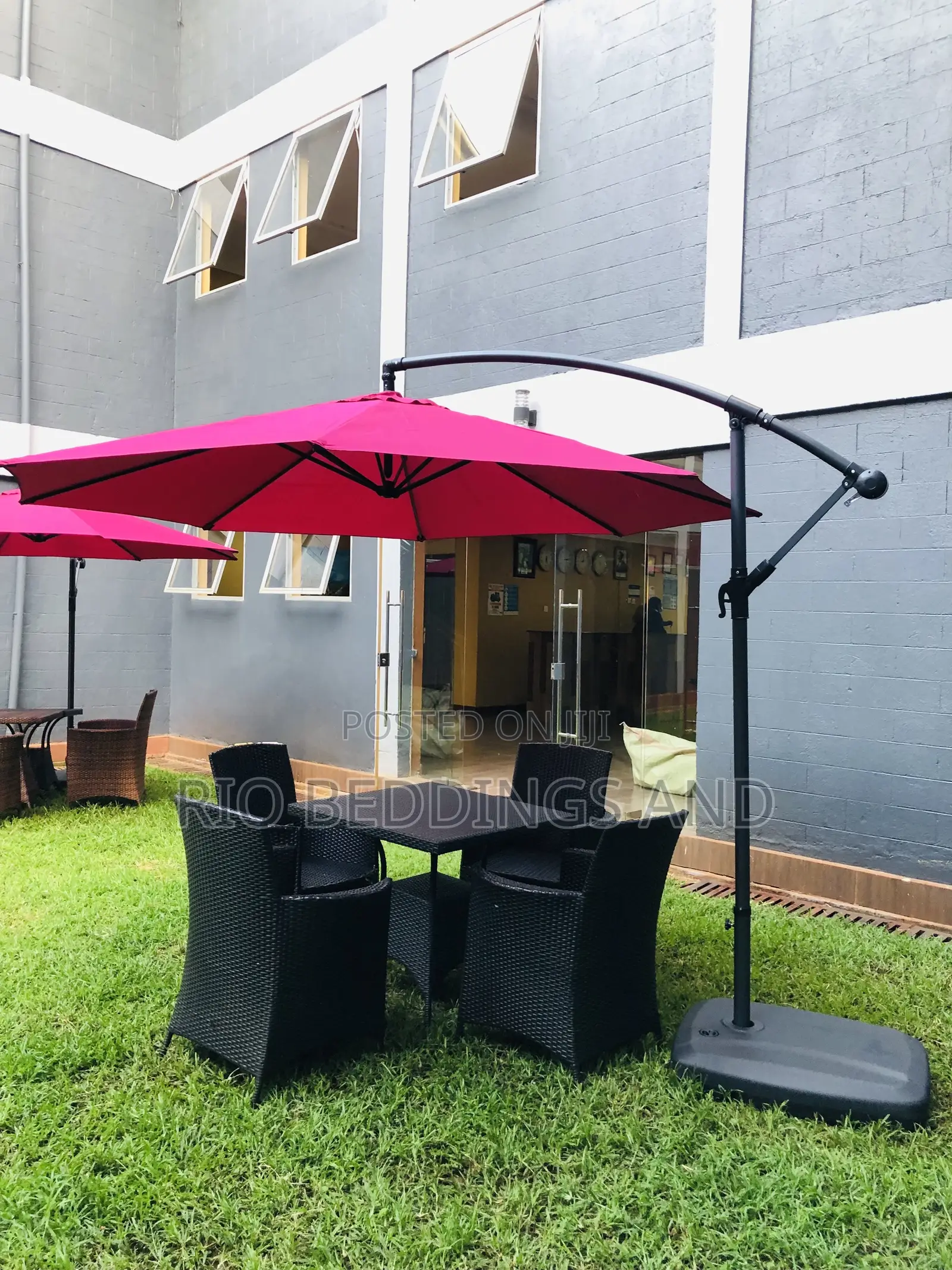 Garden Business Umbrella With Base