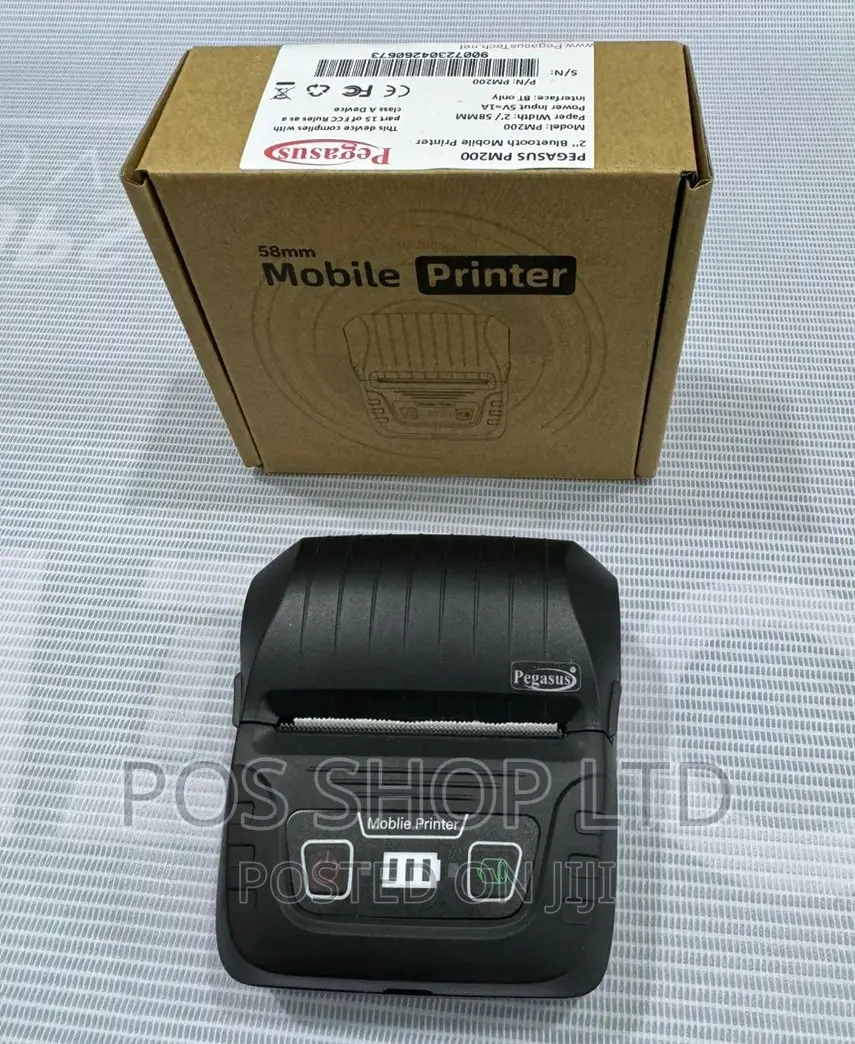 Pegasus PM200 Mobile Bluetooth 58mm Printer - Wireless