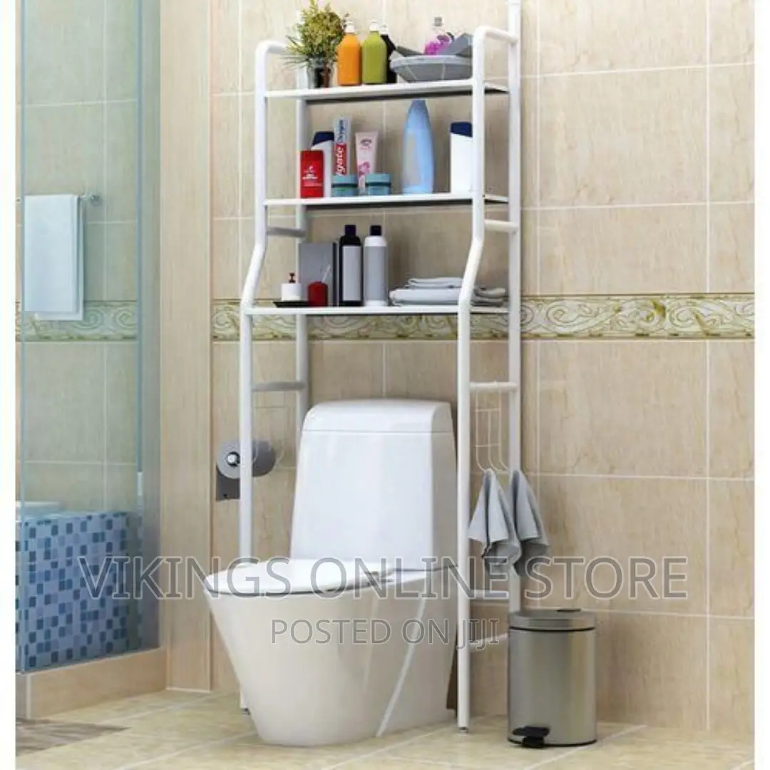 3 Tier Space-Saving Bathroom Over Toilet Rack