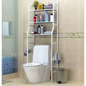 3 Tier Space-Saving Bathroom Over Toilet Rack
