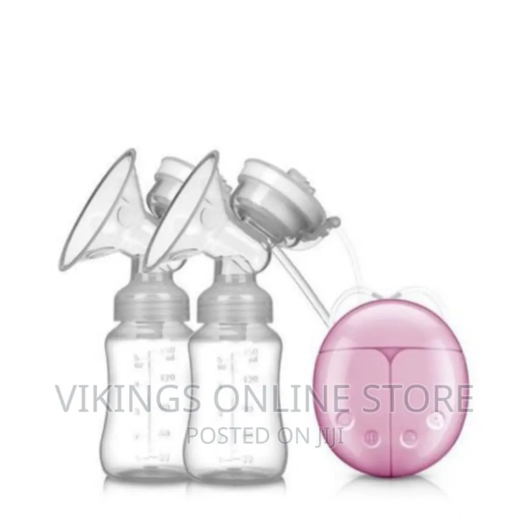 Double Electric Breast Pump With 2 Baby Milk Bottles