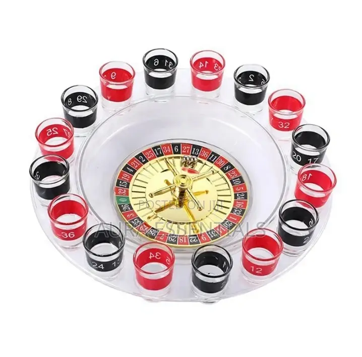 16 Shot Turntable Drinking Roulette Set