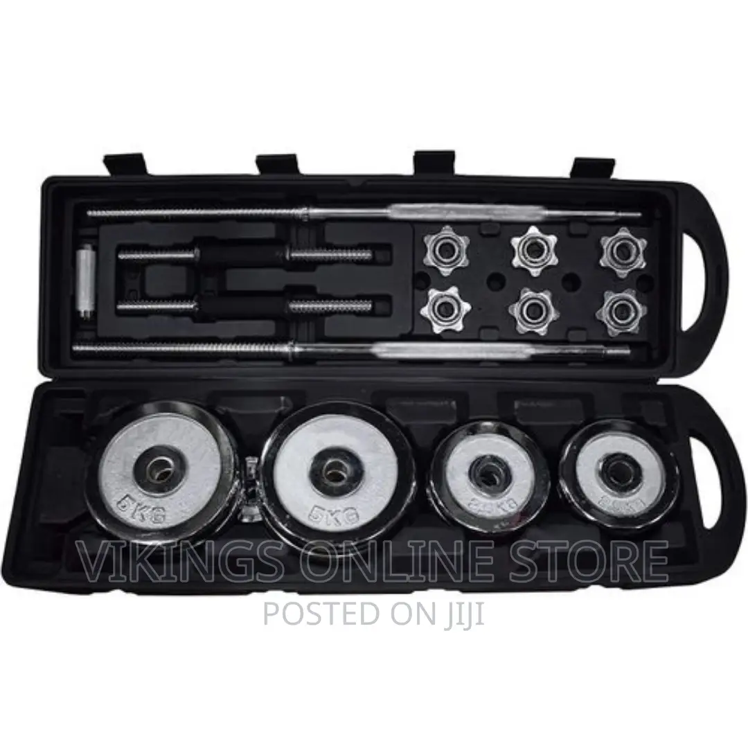 Fitness World Phytnes World 50kg Full Weight Set - Black