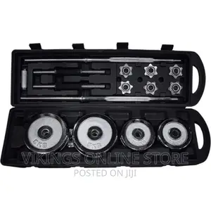 Fitness World Phytnes World 50kg Full Weight Set - Black