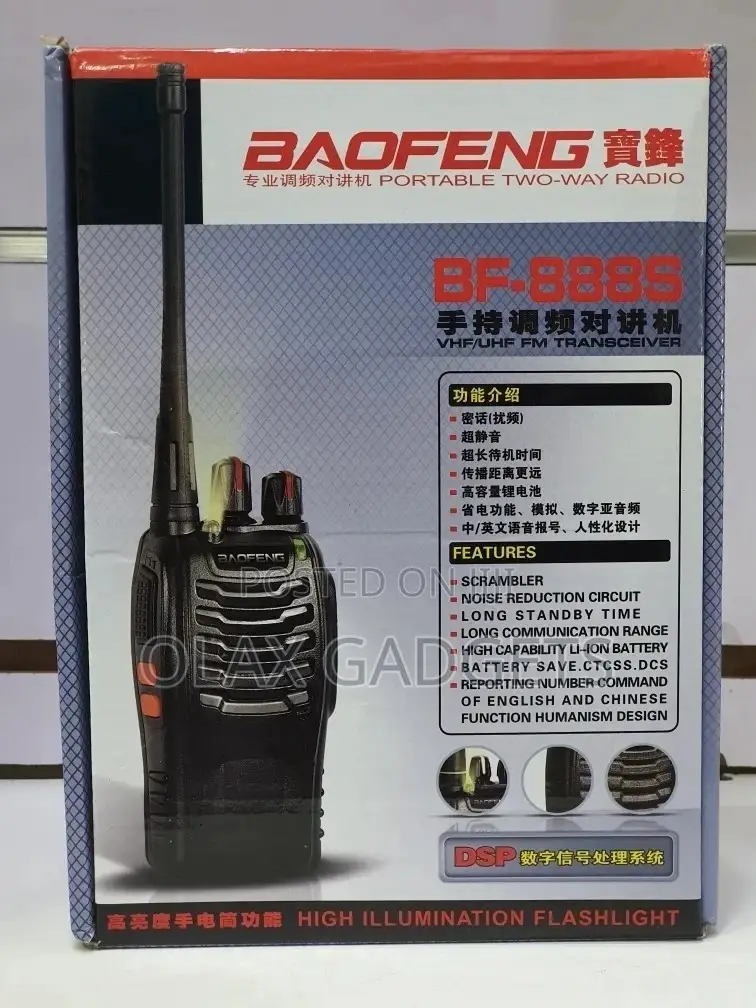 Pair Of Baofeng Bf-888s 2 Way Radio Call Walkie Talkie