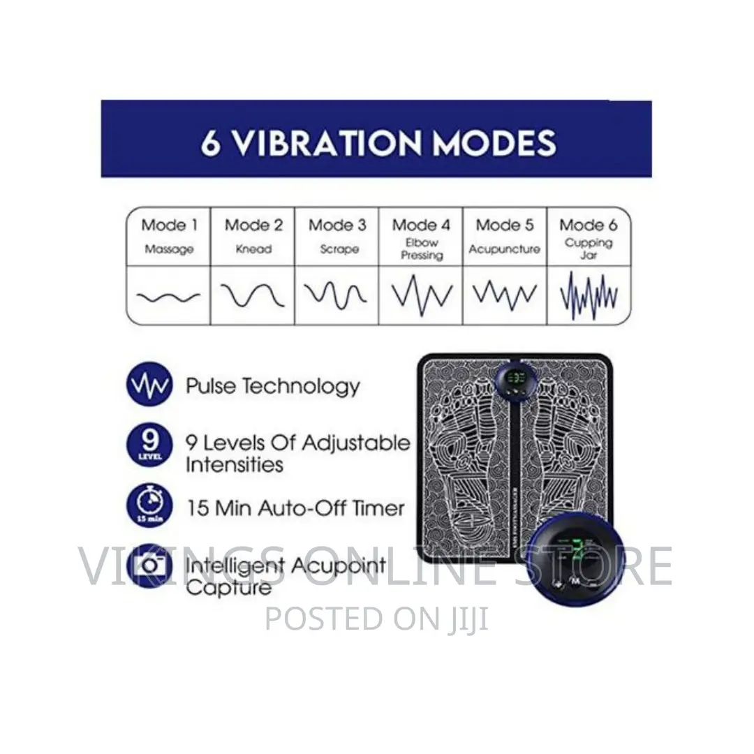 Foot Massager, Blood Circulation Reflexology, Black