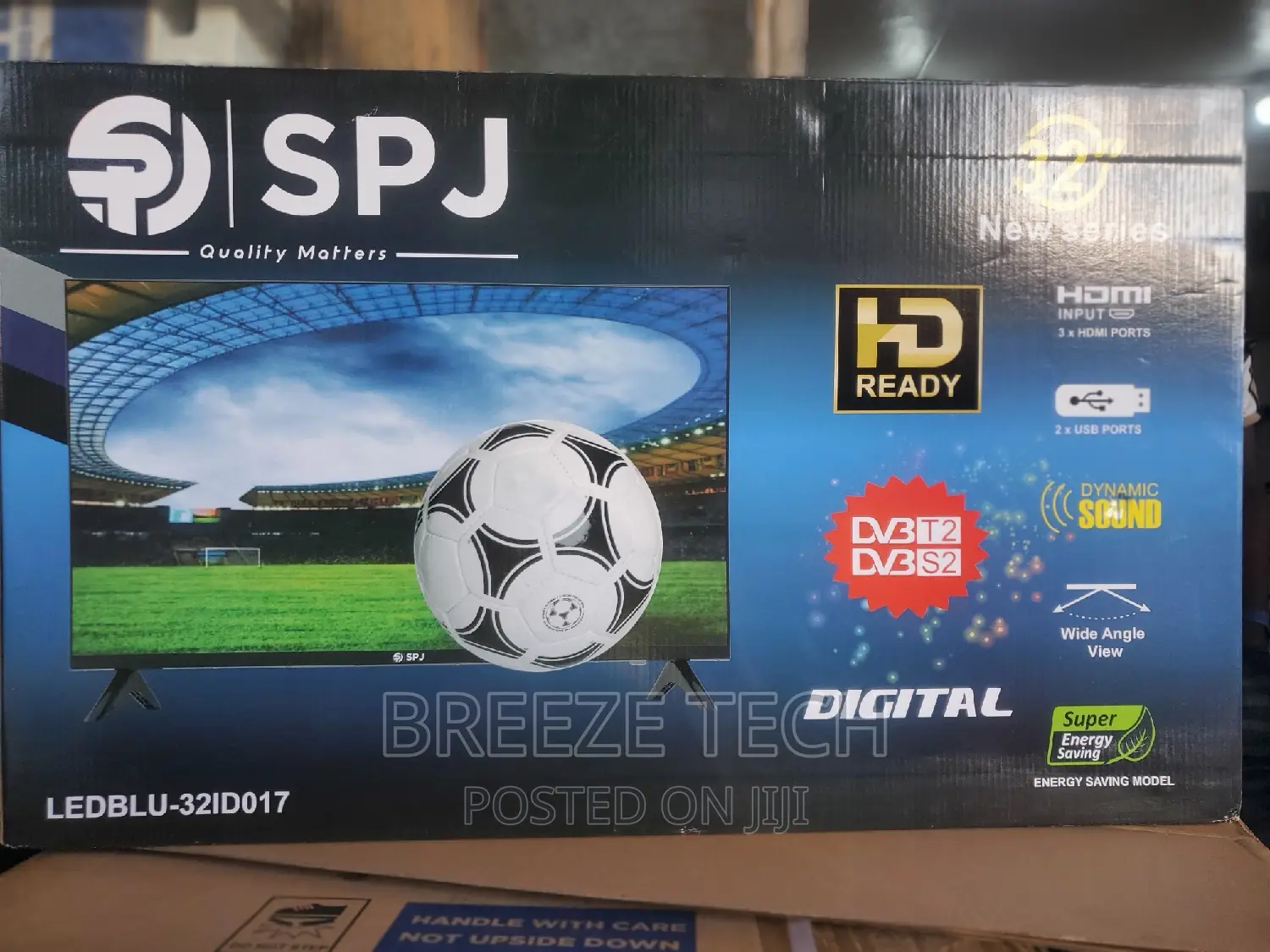 It's SPJ Tv 32"Inch With Free to Air Deconder