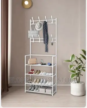 4tie Metal Clothes Hanger Coat Rack