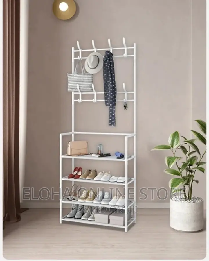 4tie Metal Clothes Hanger Coat Rack