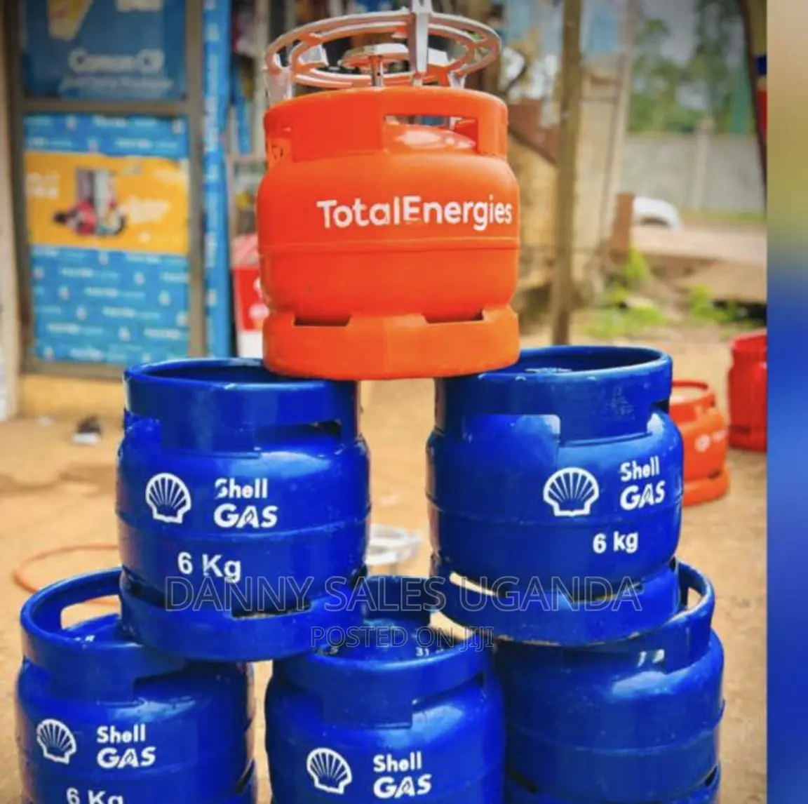 Shell Gas and Total Gas New 6kg Full Sets for Delivery