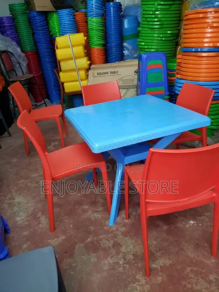 Plastic Table and Chairs