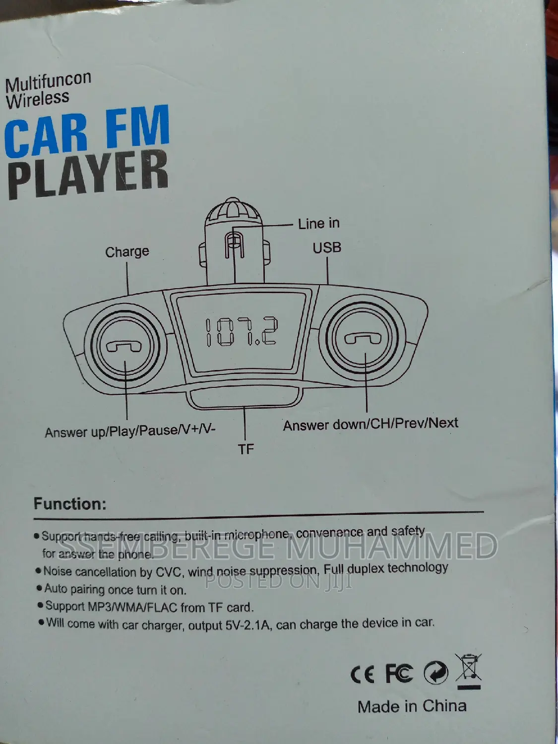 Multifuncon Wireless Car FM Prayer