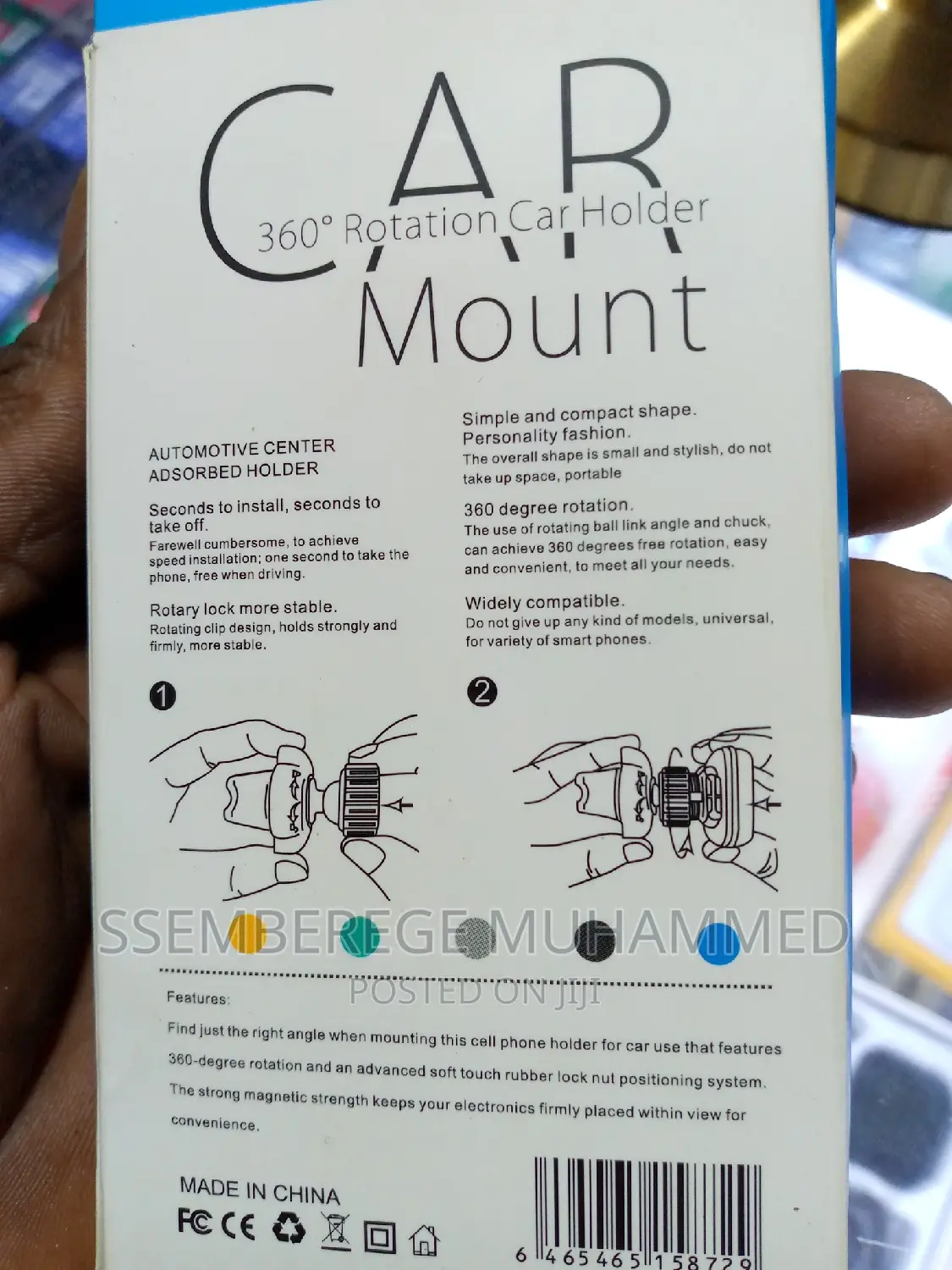 Rotation Car Holder Mount