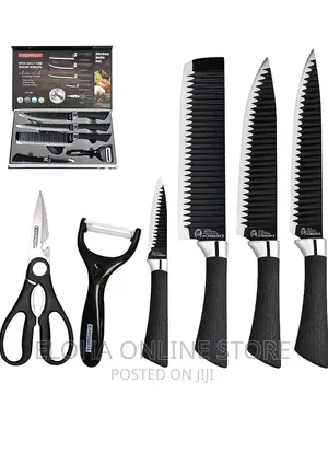 Double Sided Black Knives and Blister Set