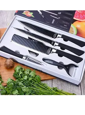 Double Sided Black Knives and Blister Set