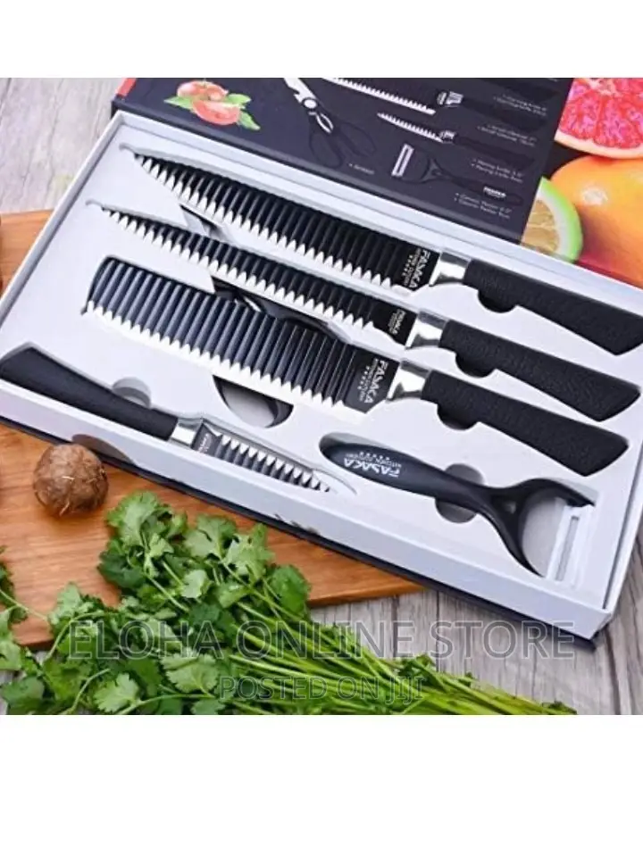 Double Sided Black Knives and Blister Set
