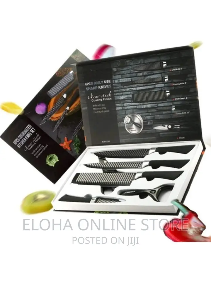 Double Sided Black Knives and Blister Set