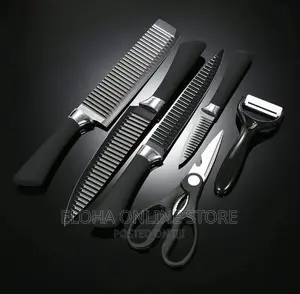Double Sided Black Knives and Blister Set