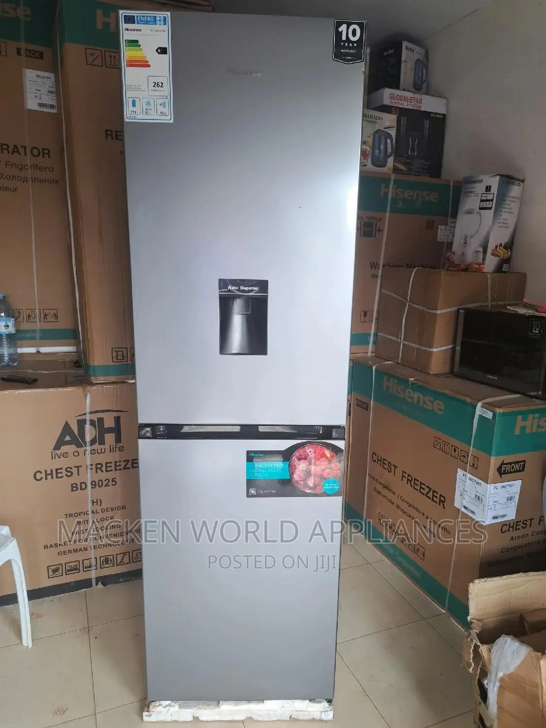 330L Hisense Double Door Fridge Frost Free I