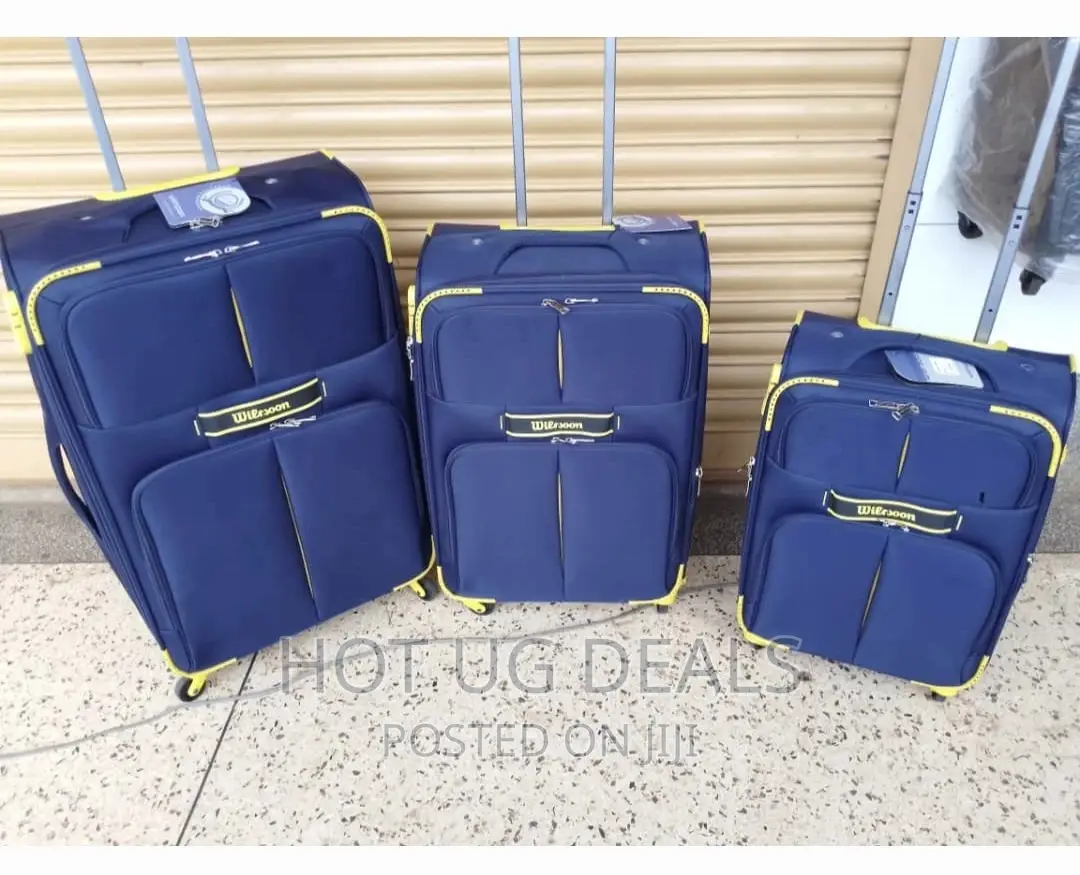 Fabric Fashion Travel Suitcase Lugguage -Bag- Black