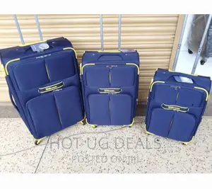 Fabric Fashion Travel Suitcase Lugguage -Bag- Black