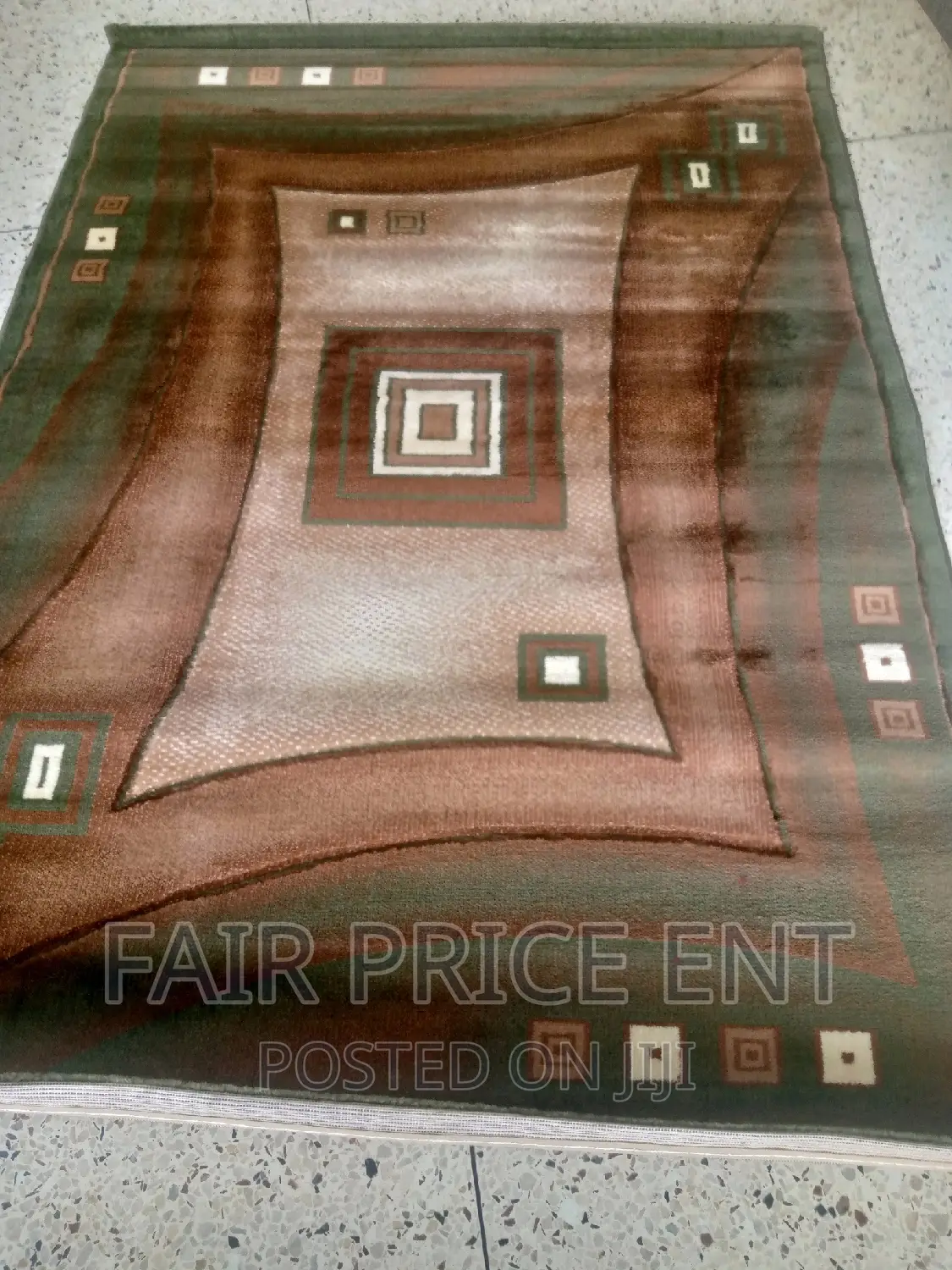 Original Centre Carpets . Large Size.1.5x2metres( Brown)