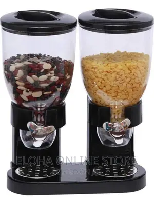New Double Size Dry Food Cereal Dispenser